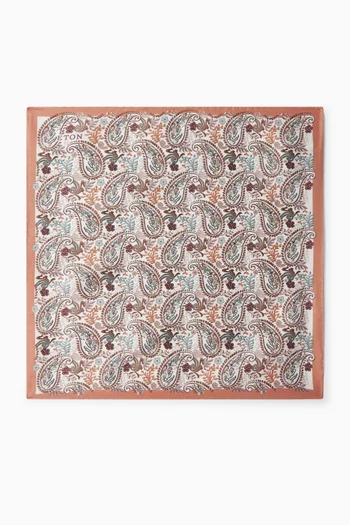 منديل جيب بنقشة بيزلي حرير