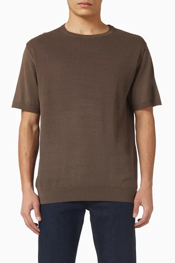 تي شيرت منسوج من قطن