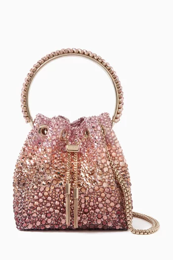 Bon Bon Crystal-embellished Bag in Satin
