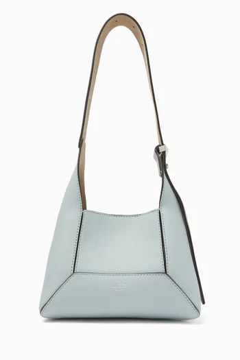 Small Diamond Hobo Bag in Leather