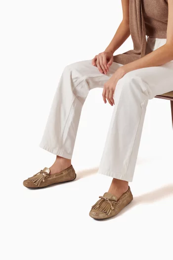 Manon Loafers in Shimmer Crosta Suede
