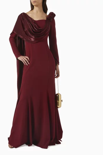 فستان سهرة درابيه
