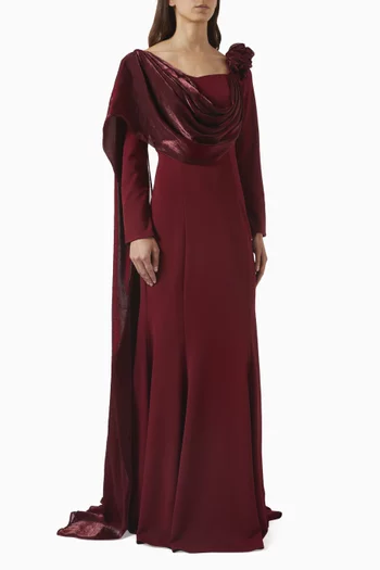 فستان سهرة درابيه