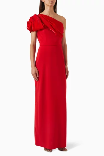 One-shoulder Gown