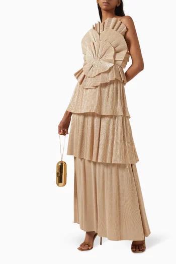 Kyra Tiered Frill Gown
