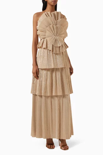 Kyra Tiered Frill Gown