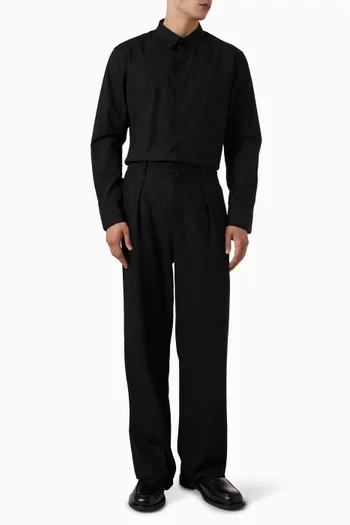 Slim-fit Shirt in Stretch-poplin