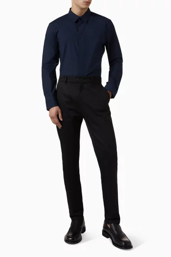 Slim-fit Shirt in Stretch-poplin