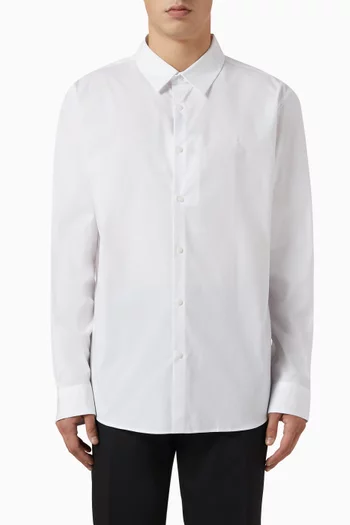 Slim-fit Shirt in Stretch-poplin