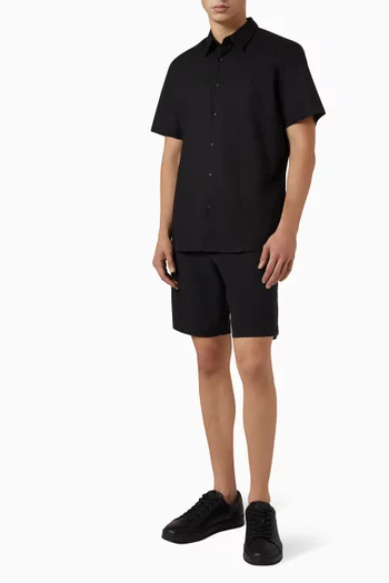 Slim-fit Button-down Shirt in Stretch-cotton