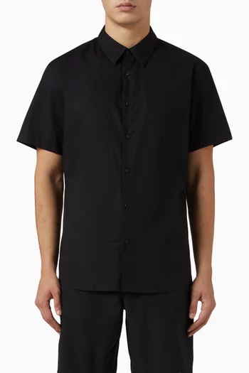 Slim-fit Button-down Shirt in Stretch-cotton