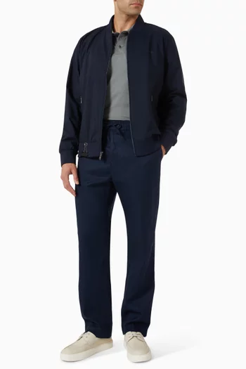 Embroidered Logo Polo Shirt in Pima Cotton