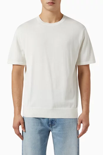 Short-sleeve Sweater in Supima Cotton