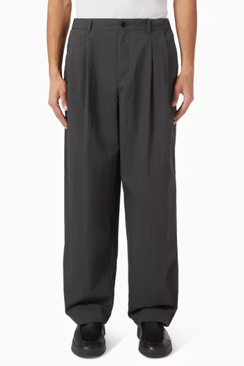 بنطال بطيات قطن ونايلون