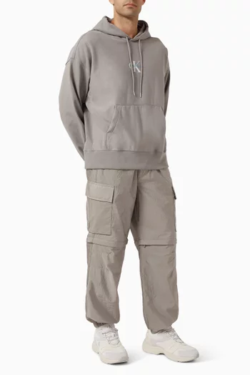 Micro Monologo Hoodie in Premium Terry