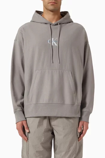 Micro Monologo Hoodie in Premium Terry