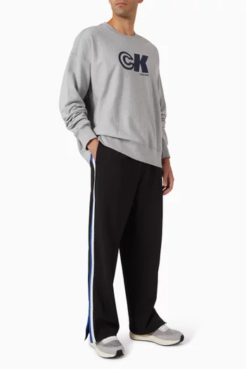 تي شيرت بطبعة شعار الماركة تيري فاخر