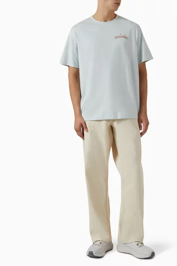 Chain Stitch Logo Easy T-shirt in Cotton