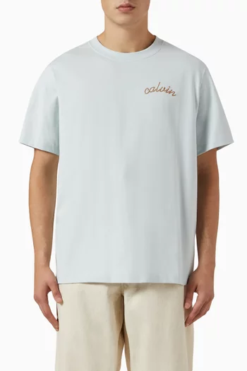 Chain Stitch Logo Easy T-shirt in Cotton