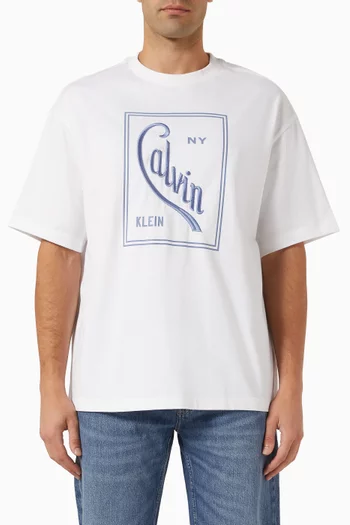 Graphic Logo T-shirt in Cotton