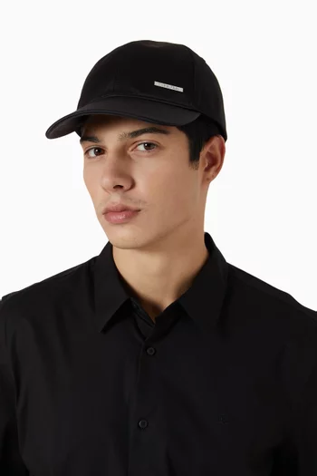 Classic Logo Baseball Cap in Satin