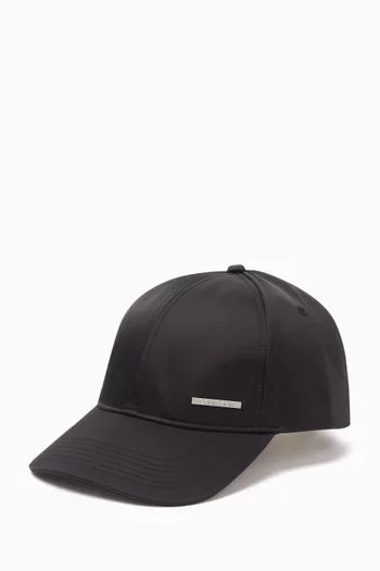 Classic Logo Baseball Cap in Satin