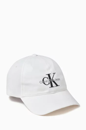 Mono Logo Cap in Cotton-twill