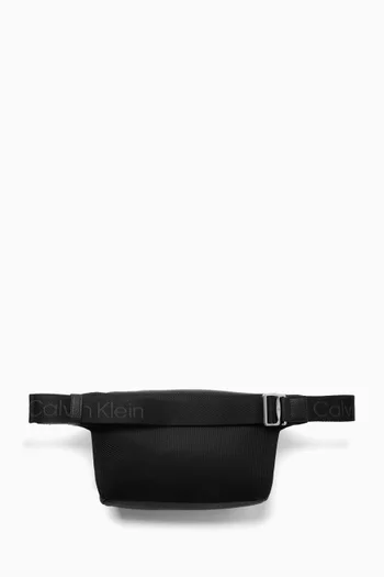 Cargo Belt Bag in Tumbled Faux Leather