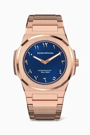MS Quartz Stainless Steel Watch, 38mm