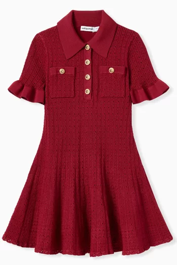 Pointelle Knit Dress