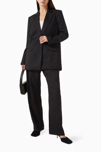 جاكيت بفتحة في الخلف مزيج صوف