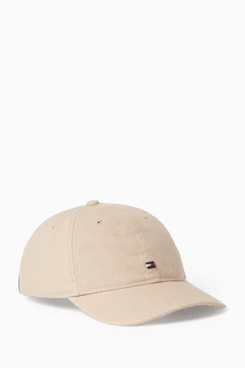 Flag Baseball Cap in Cotton