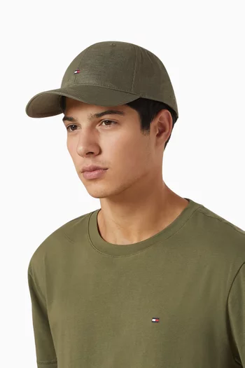 TH Flag Baseball Cap in Linen