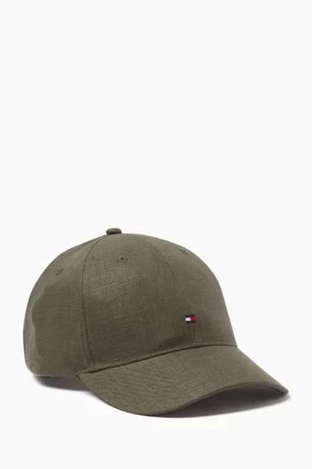TH Flag Baseball Cap in Linen