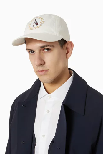 Logo-patch Baseball Cap in Canvas