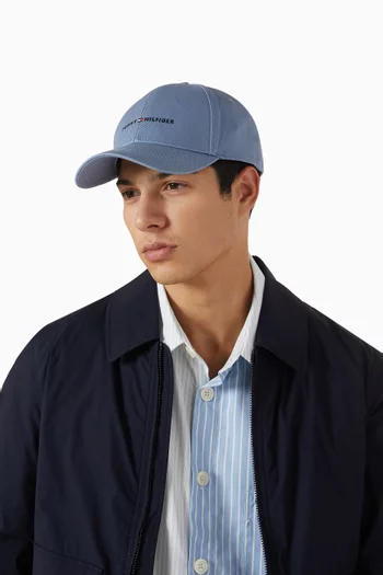 Logo Baseball Cap in Cotton