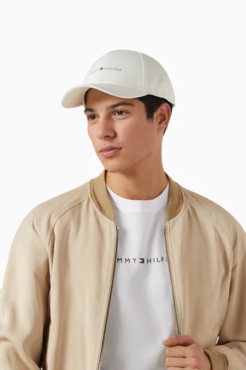 Logo Baseball Cap in Cotton