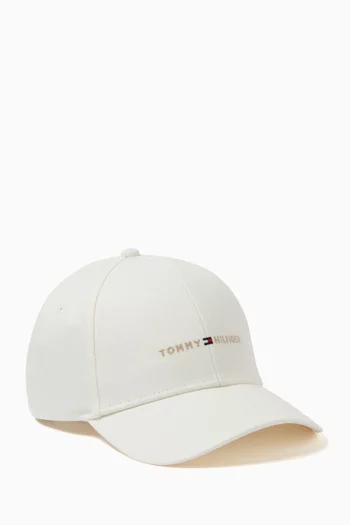 Logo Baseball Cap in Cotton