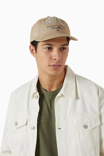 NYC Logo Baseball Cap in Cotton