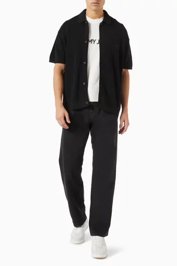 Script Logo Sweater in Cotton-blend Knit