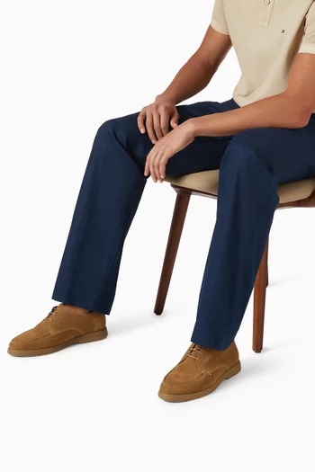 Moc Toe Derby Shoes in Suede