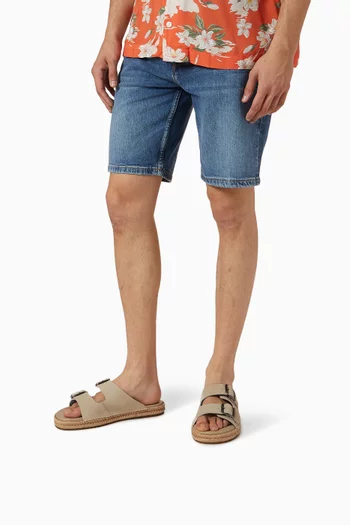 Flexible Sole Buckle Sandals in Suede