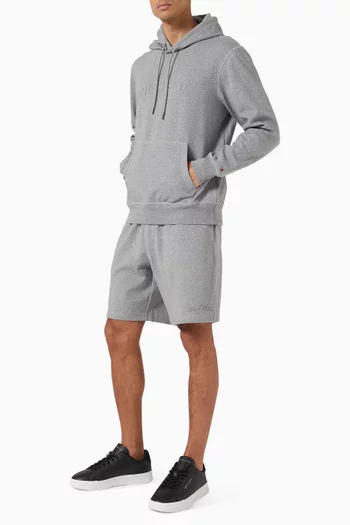 Embossed-logo Sweatshorts in Cotton Blend