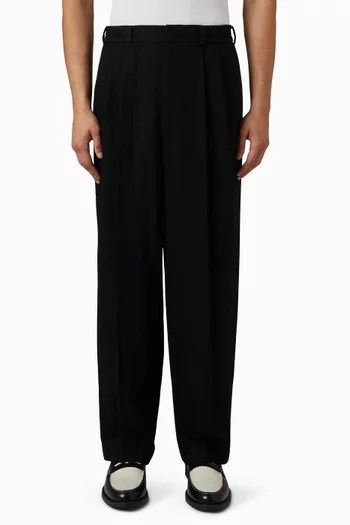 Two Tuck Pants in Wool