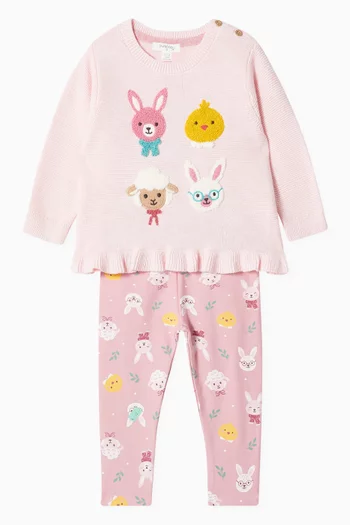 Bunny Friends Leggings in Organic Cotton
