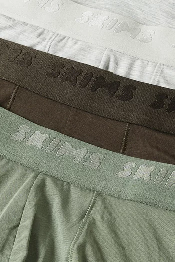 Cotton 3" Boxer Briefs, Set of 3