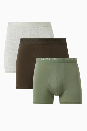 Cotton 3" Boxer Briefs, Set of 3