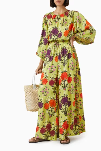 Eden Wide-leg Pants in Viscose