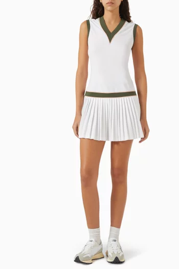 فستان جوري كورت بطول 32.5"‏ بوصة جيرسيه دقيق معاد تدويره