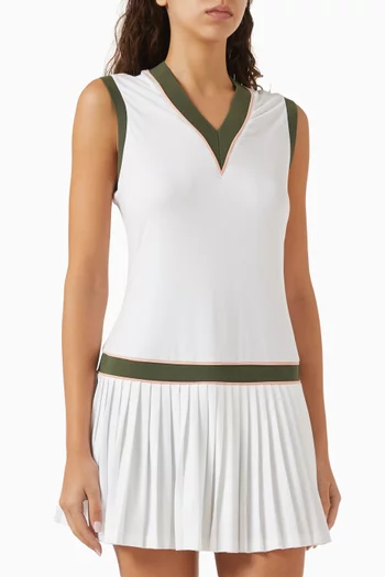 فستان جوري كورت بطول 32.5"‏ بوصة جيرسيه دقيق معاد تدويره